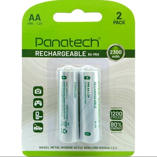 باتری قلمی AA شارژی PANATECH پاناتک مدل 2300 mAh