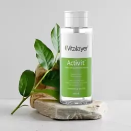 محلول پاک کننده آرایش اکتی ویت ویتالیر مناسب پوست چرب و مختلط 250 میلی لیتر Vitalayer Activit Micellar Cleansing Water F