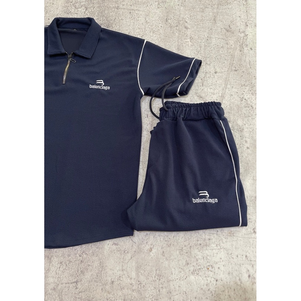 ست تی شرت شلوار نیم زیپ مردانه balenciaga