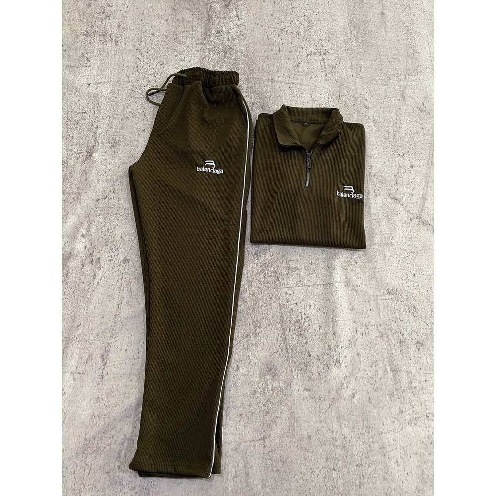 ست تی شرت شلوار نیم زیپ مردانه balenciaga