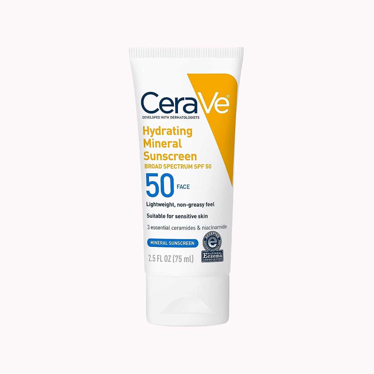 ضد آفتاب معدنی آبرسان سیراوی مخصوص صورت SPF 50 حجم 75 میلی لیتر