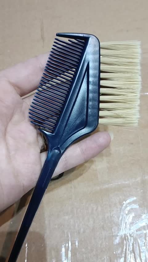 برس رنگ مو پلاستیکی دوطرفه مدل حرفه ای