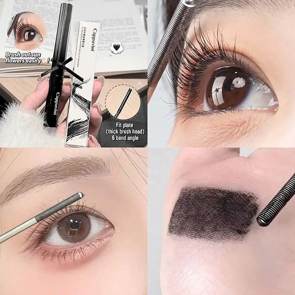 ریمل سوزنی سر فلزی cappuvini ریمل سر فلزی کره ای پینترستی