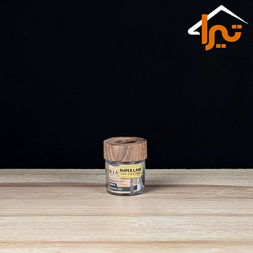 نمک پاش استوانه کوتاه درب چوبی الوان