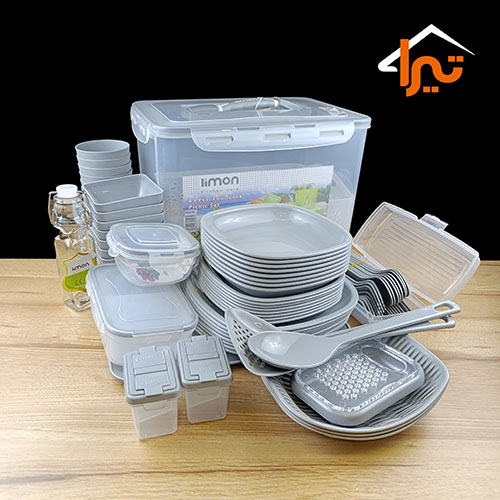 سرویس مسافرتی رویال 85 پارچه 8 نفره لیمون الوان