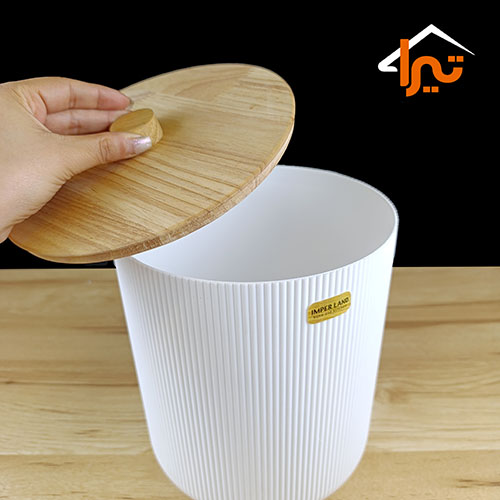 سطل اتاق درب چوبی کاریزما سفید