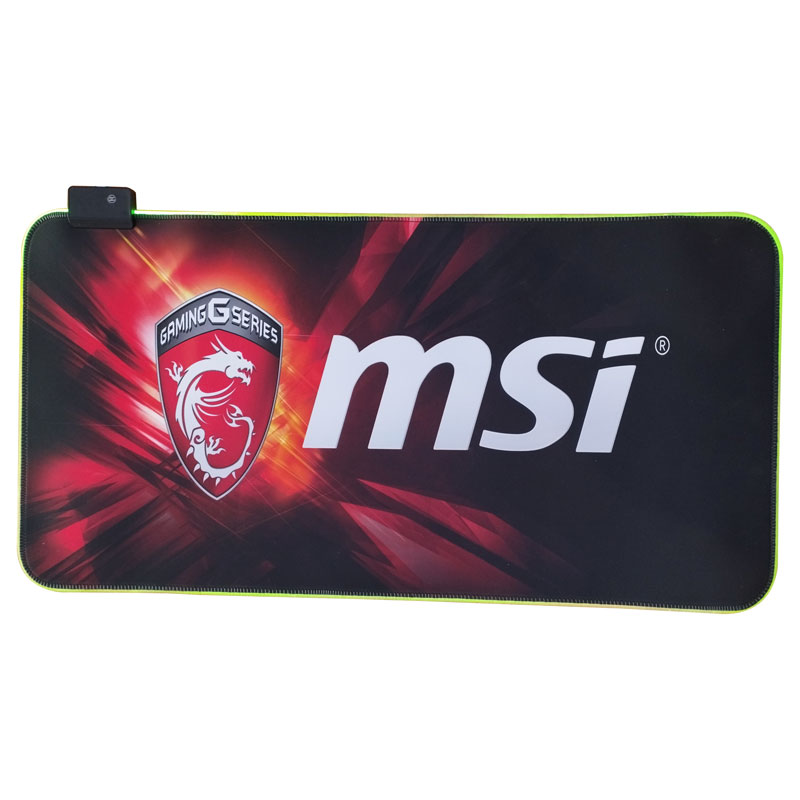 پد موس بزرگ ضخیم گیمینگ نورپردازی RGB Razer RS-07 60*30cm طرح MSI
