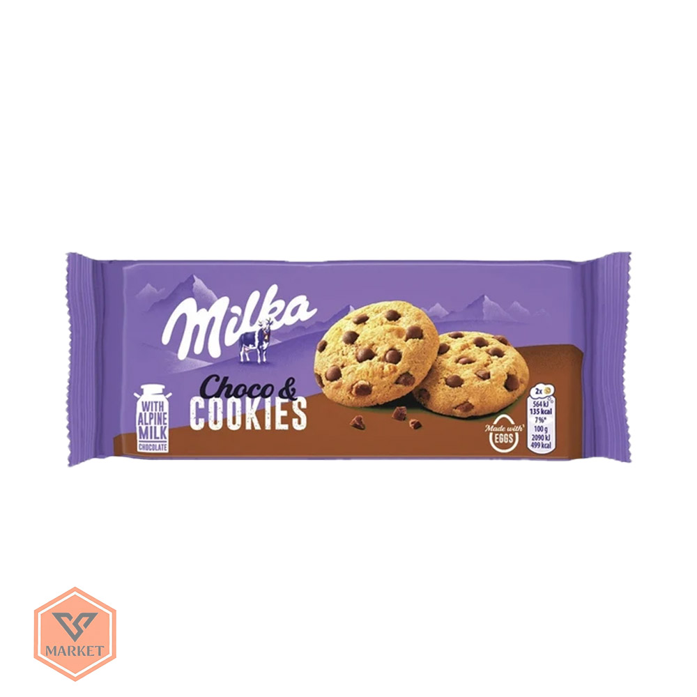 کوکی چیپس شکلاتی میلکا (Milka Choco & Cookies) اصل - 152 گرمی