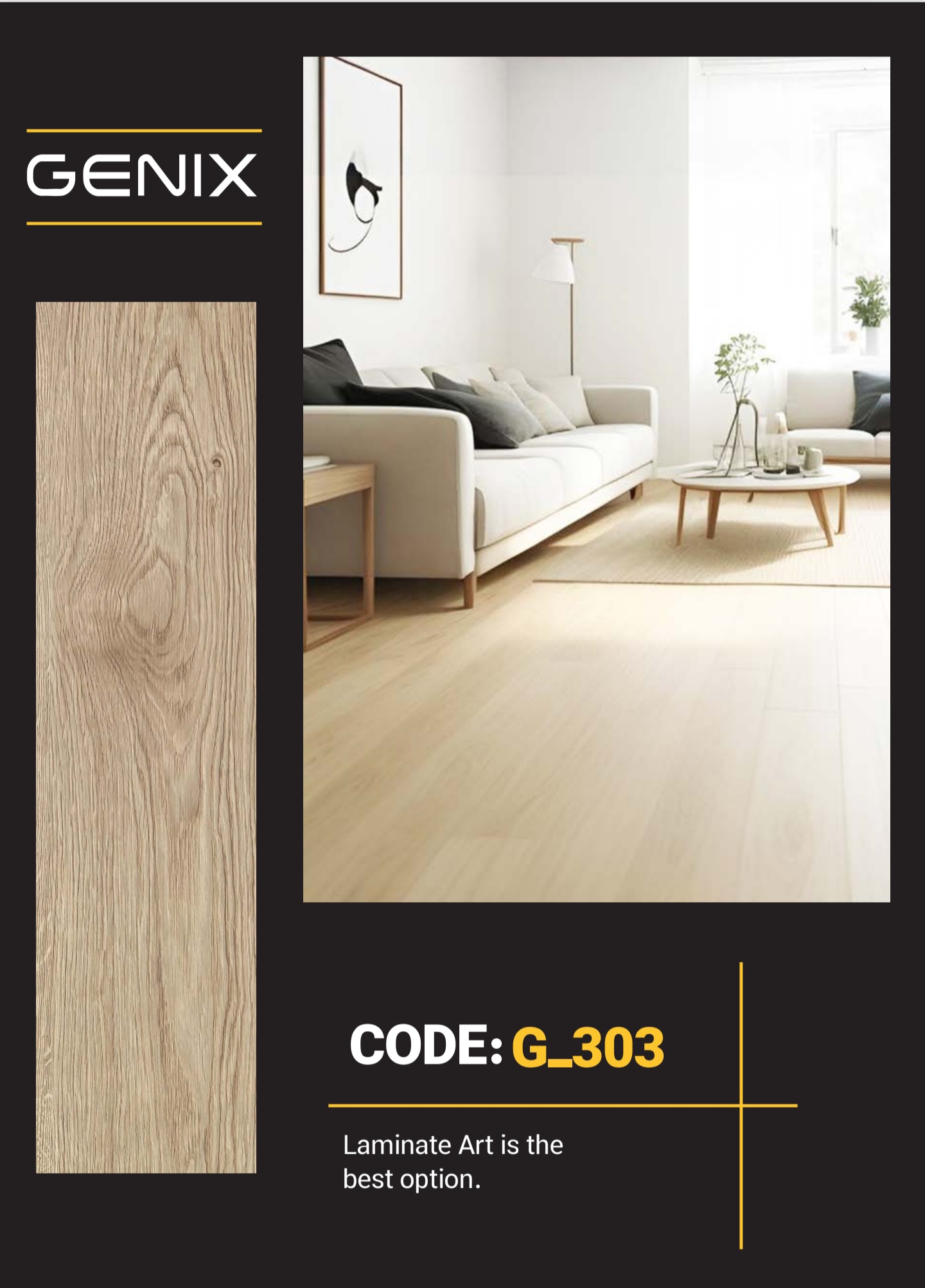 پارکت لمینت جنیکس G-303
