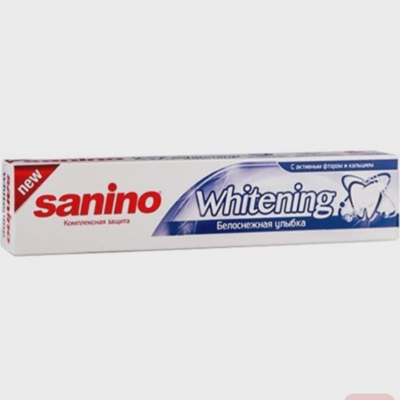 خمیر دندان سانینو sanino مدل Whitening سفید کننده حجم 50 میلی لیتر
