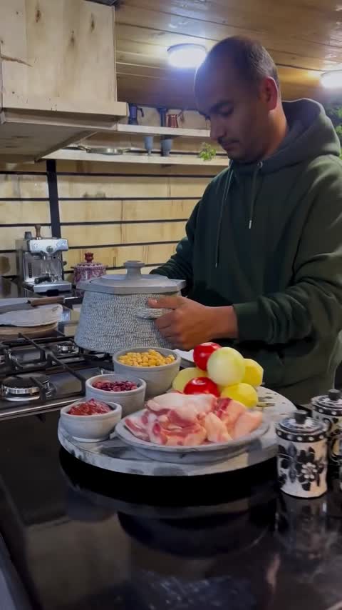 دیگ سنگ و مس مدل گرد