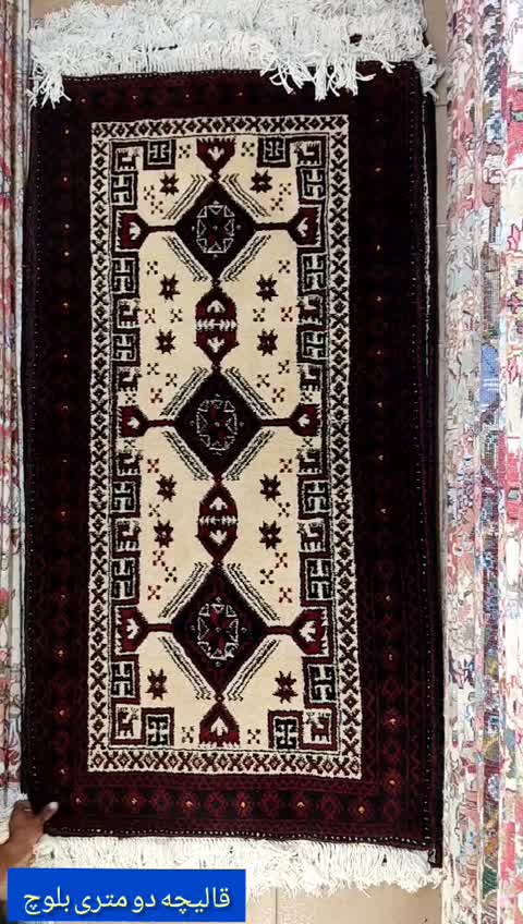 فرش دستباف دو متری بلوچ کد 09
