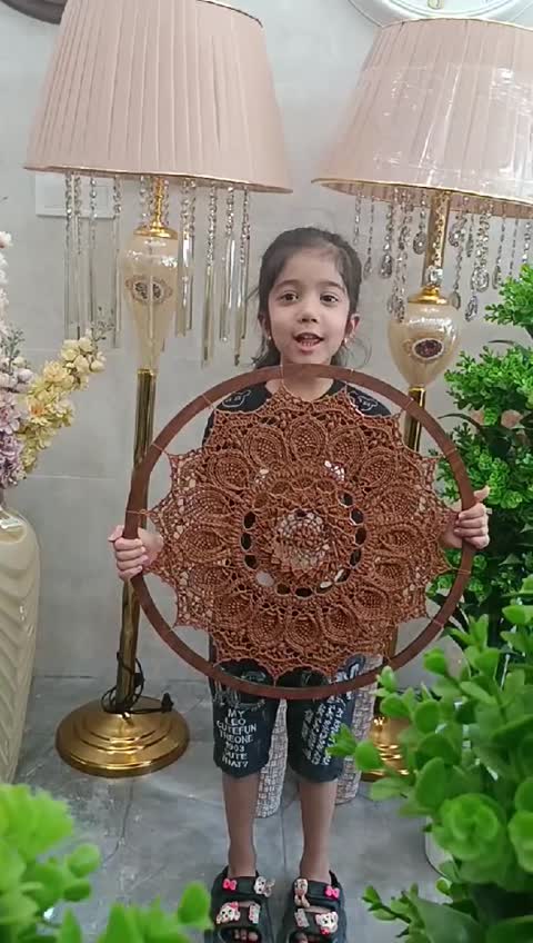 دیوارکوب بافتنی ماندالا ملکه46سانتی(پس کرایه)