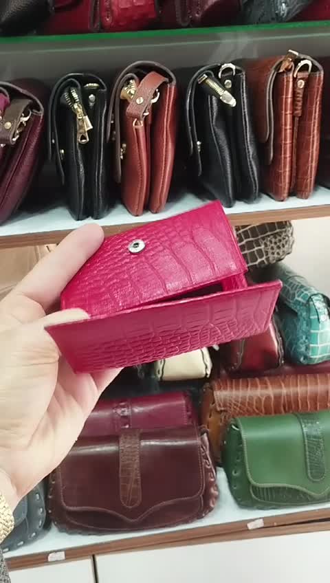 کیف پول 3لط جیبی اسپرت چرم گاوی خانوم چرم