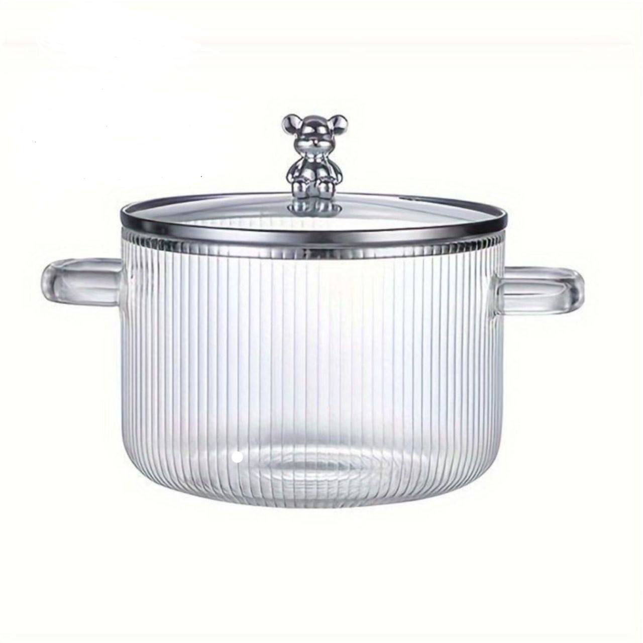 قابلمه پیرکس تدی (1800میل) رنگ نقره ای (پست پیشتاز پس کرایه)