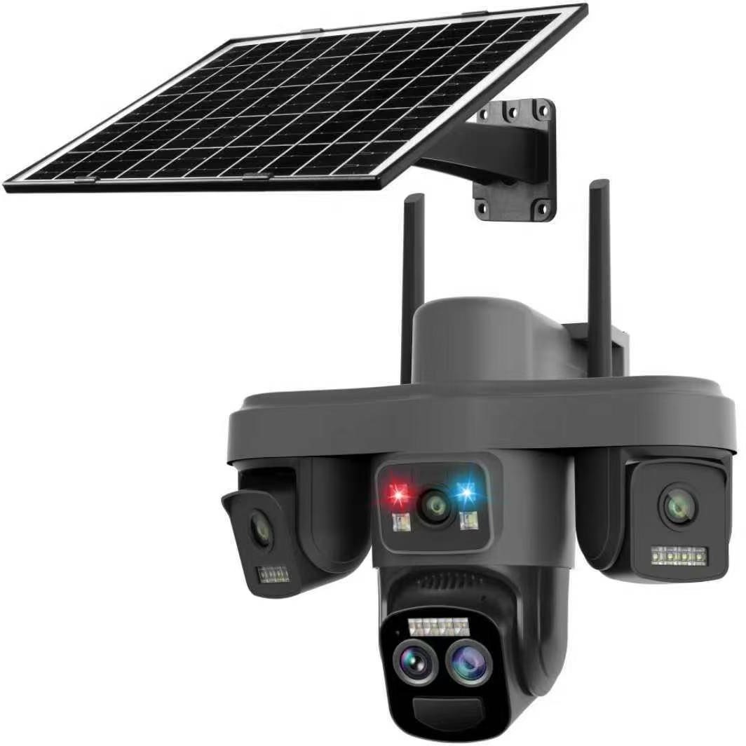دوربین سیمکارتی خورشیدی سولار 4 لنز زوم 10x اپتیکال سرور داخلی انتقال تصویر فعال