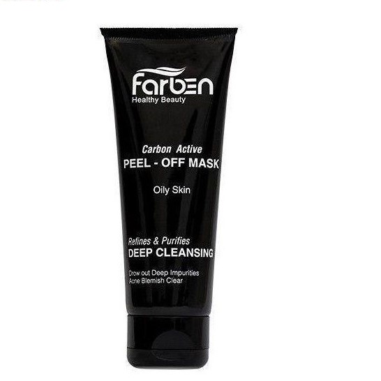 ماسک پوست زغالی فاربن Farben Black Mask حجم 75 میلیلیتر