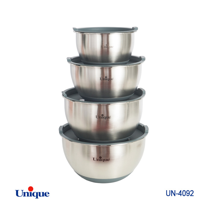 لگن 4 پارچه استیل درب دار UN-4092
