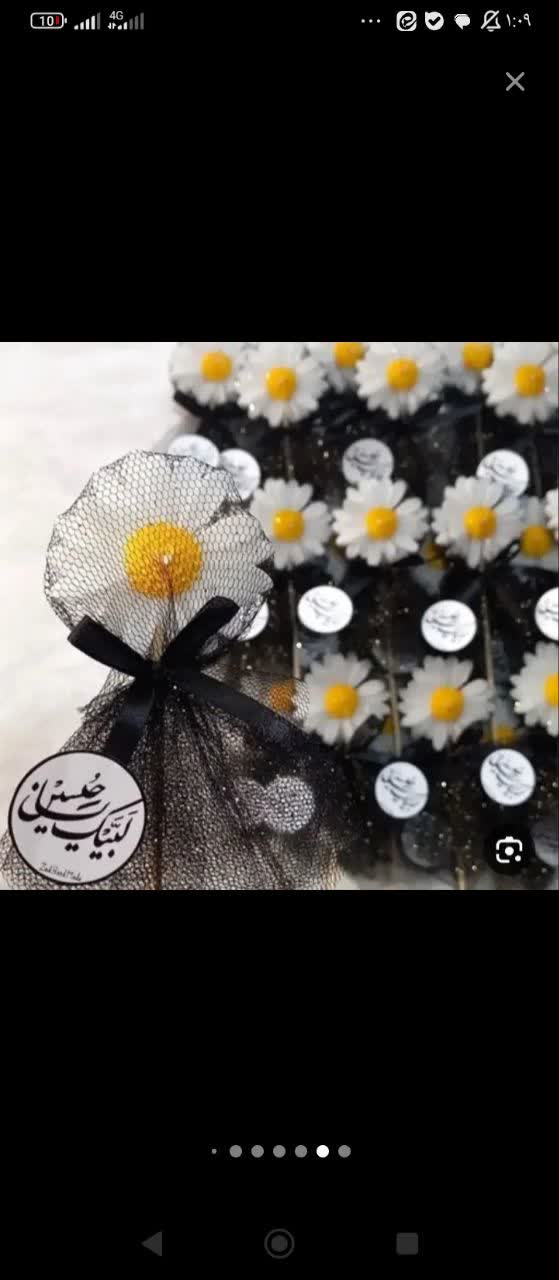 شمع شاخه ای بابونه .