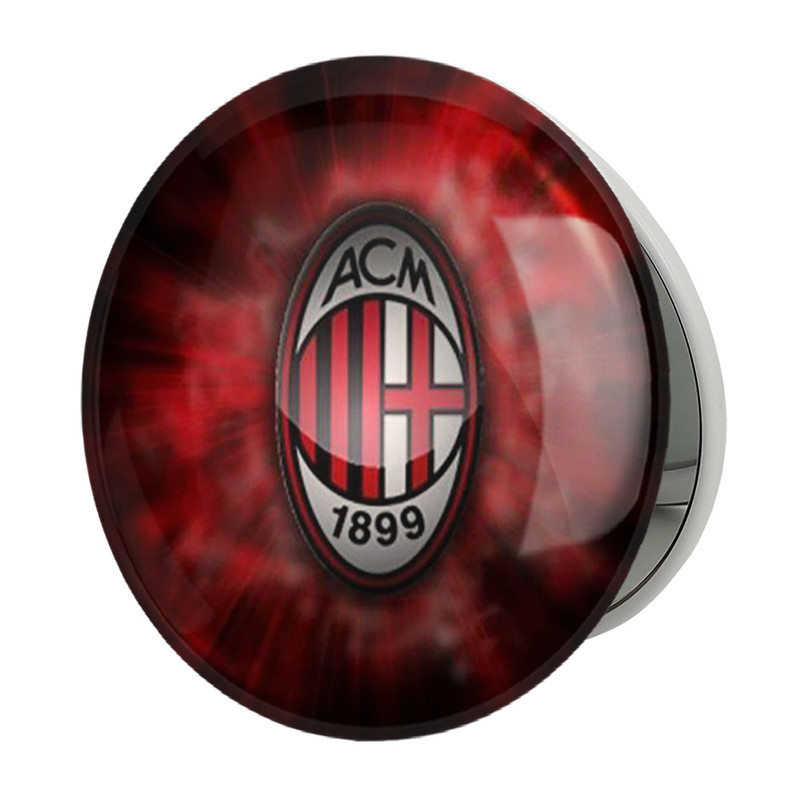 آینه جیبی خندالو طرح باشگاه آث میلان A.C. Milan مدل تاشو کد 2077 – با بهترین کیفیت