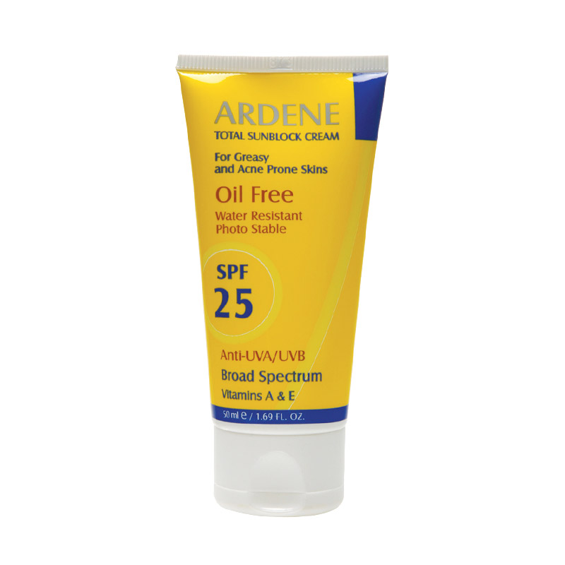 کرم ضد آفتاب SPF25 فاقد چربی آردن Oil-Free Sunscreen Cream SPF25