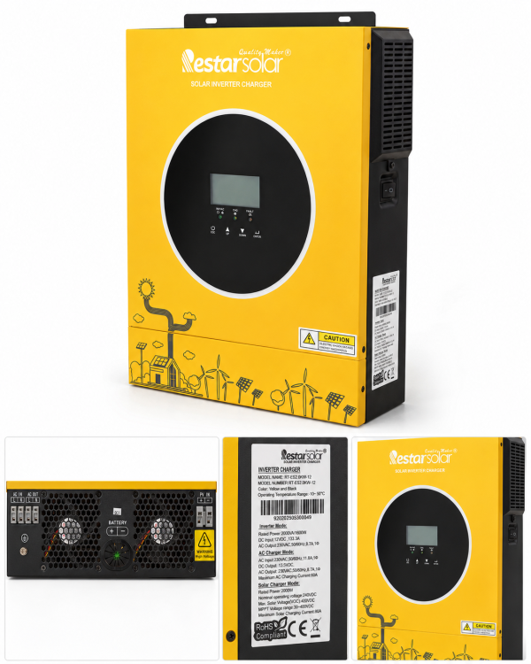سانورتر خورشیدی رستار سولار 2 کیلو وات restar solar sunverter