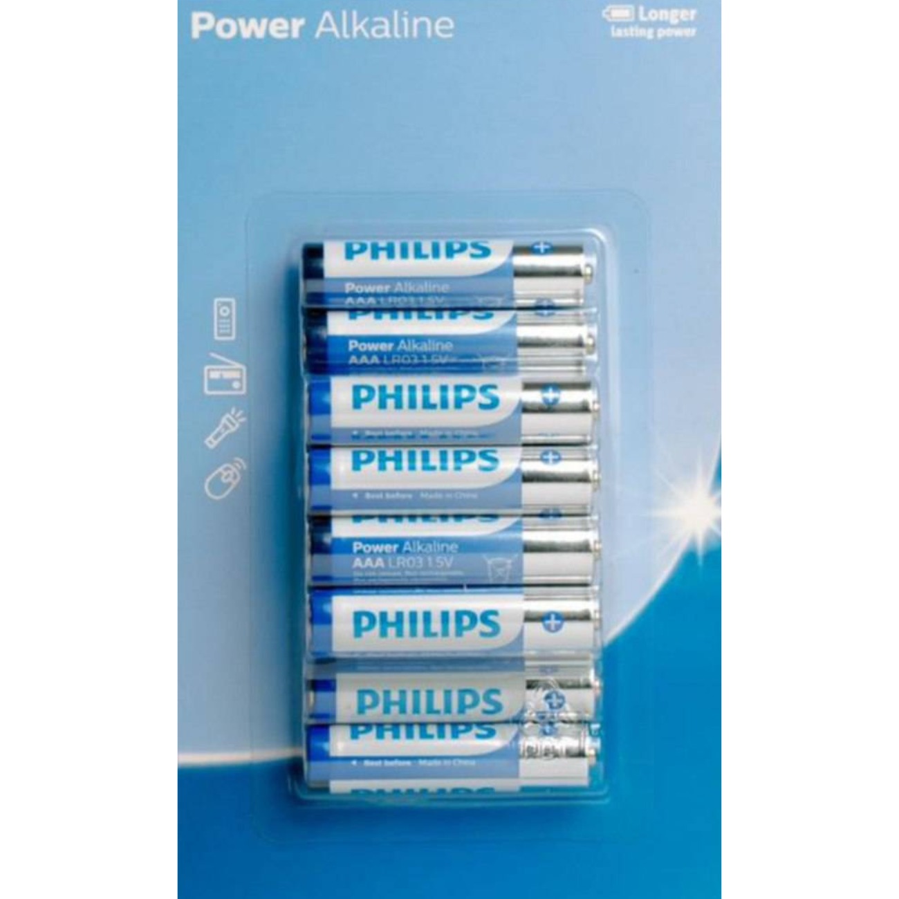 باتری نیم قلمی 12 تایی فیلیپس PHILIPS Alkaline AA A12in1 Battery Pack