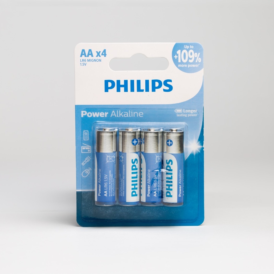 باتری قلمی 4 عددی فیلیپس philips AA Battery Super Heavy Duty