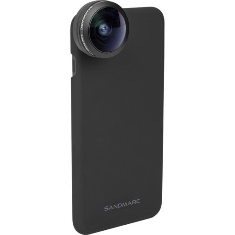 لنز موبایل سندمارک Sandmarc Fisheye Lens with clip &amp;amp; Case For Iphone 7Plus/8plus