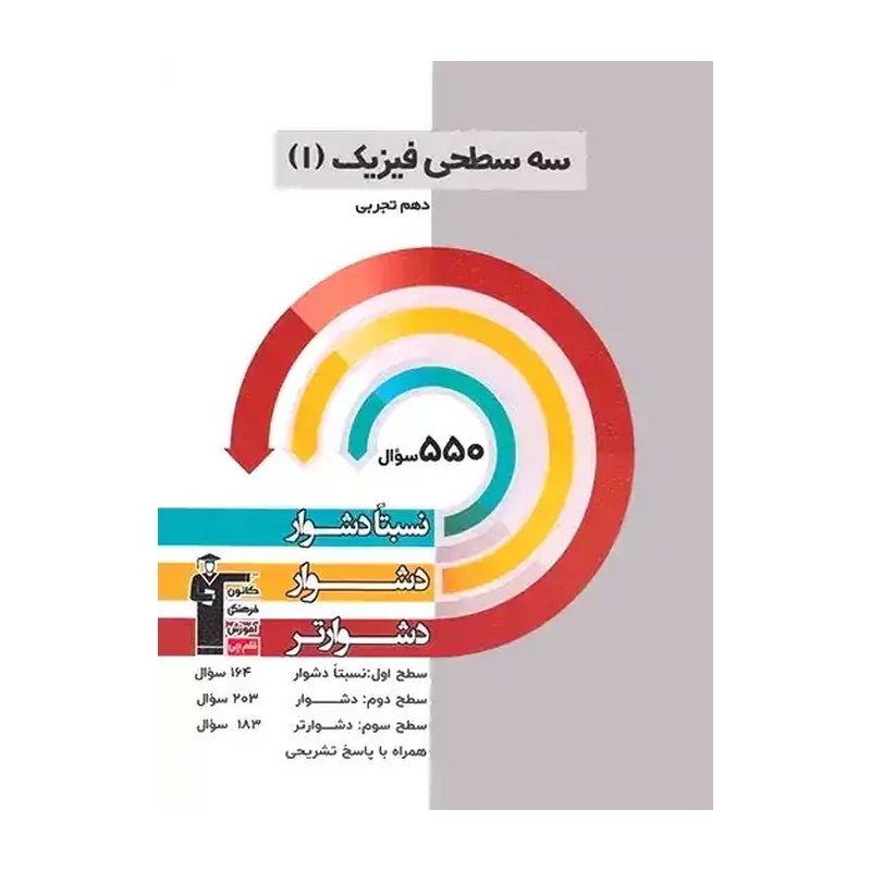 کتاب سه سطحی فیزیک دهم تجربی قلم چی چاپ جدید