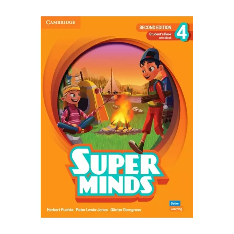 کتاب زبان سوپر مایند 4 با کتاب کار super minds 4 