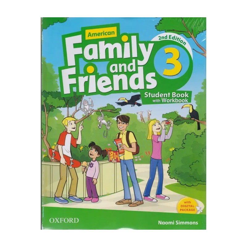 کتاب امریکن فمیلی فرندز سه American Family and Friends 3 2nd