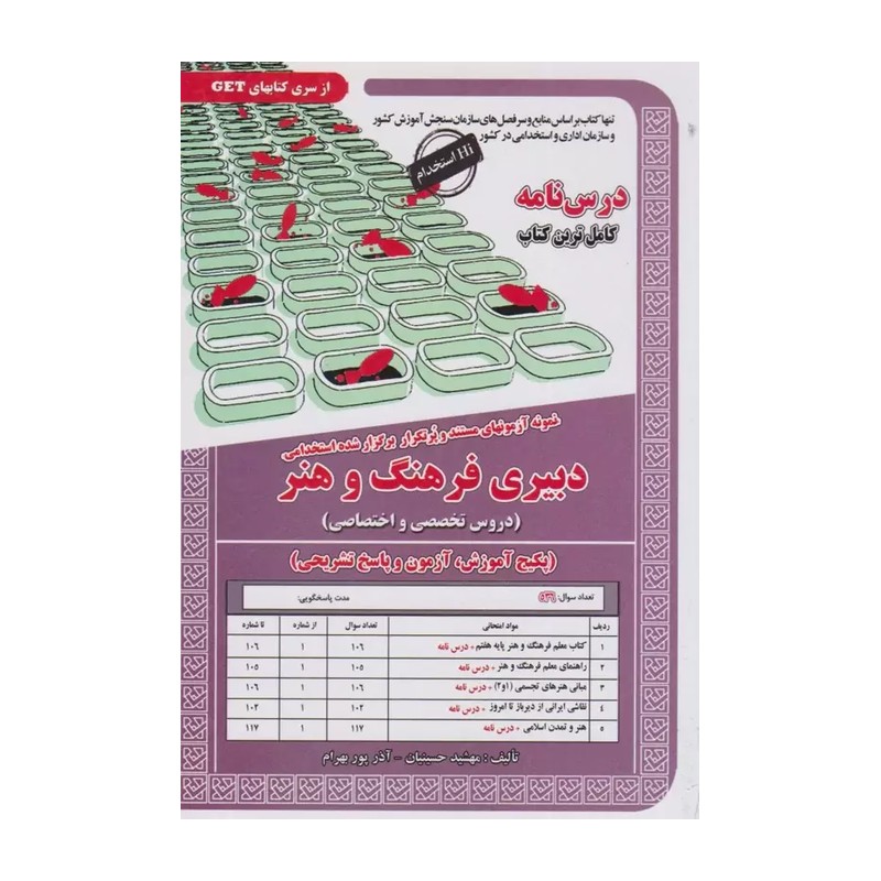 کتاب استخدامی دبیری فرهنگ و هنر تخصصی ( آموزش ،آزمون و پاسخ تشریحی) انتشارات سامان سنجش