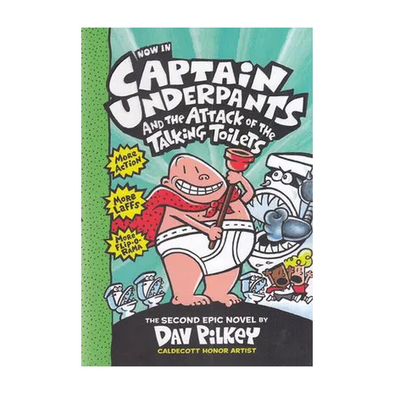 کتاب Captain Underpants and the Attack of the Talking Toilets - Captain Underpants 2