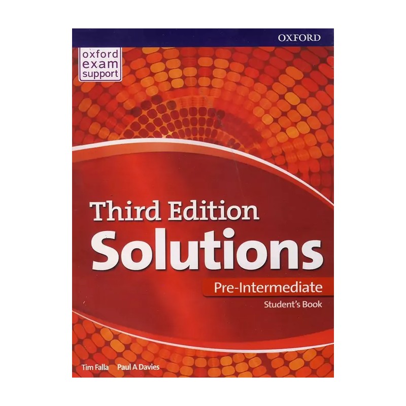 Solutions Pre intermediate 3rd Edition (کتاب سولوشنز پری اینترمدیت ویرایش سوم نشر جنگل)