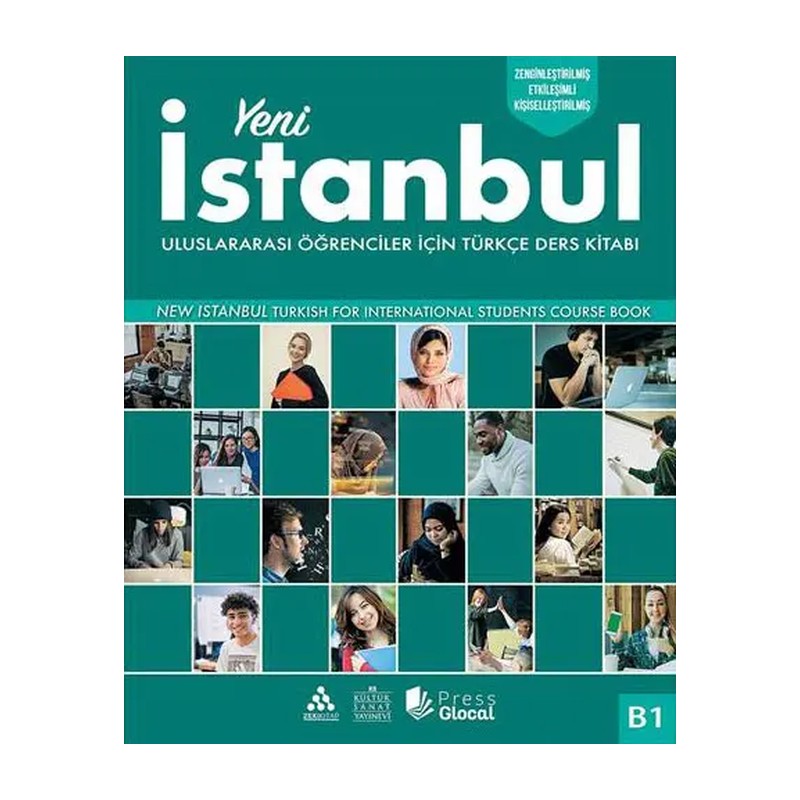 کتاب آموزش زبان ترکی ینی استانبول yeni istanbul b1 با کتاب تمرین
