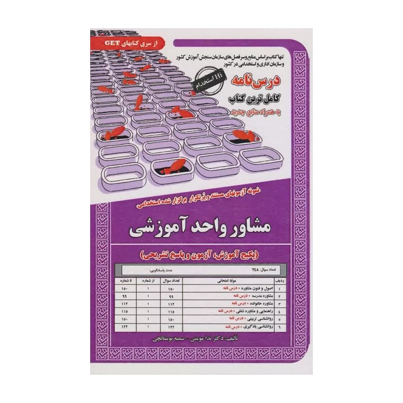 کتاب استخدامی مشاور واحد آموزشی تست سامان سنجش چاپ 1404