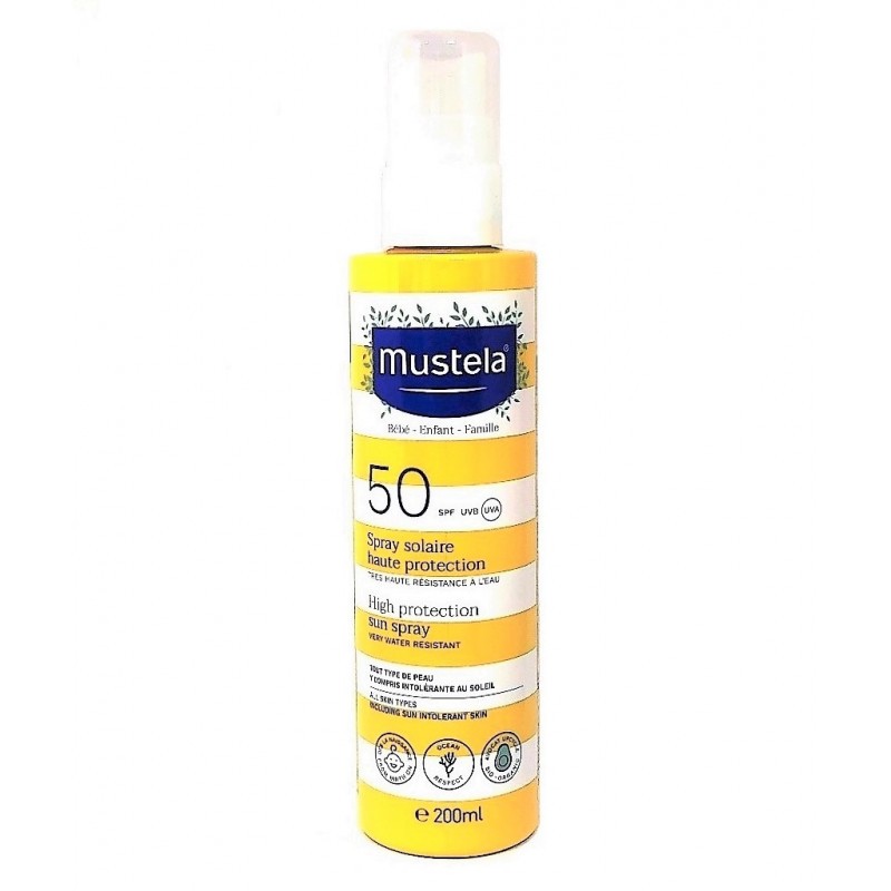 اسپری ضد آفتاب با قدرت محافظت بالا 200 میل موستلا Mustela