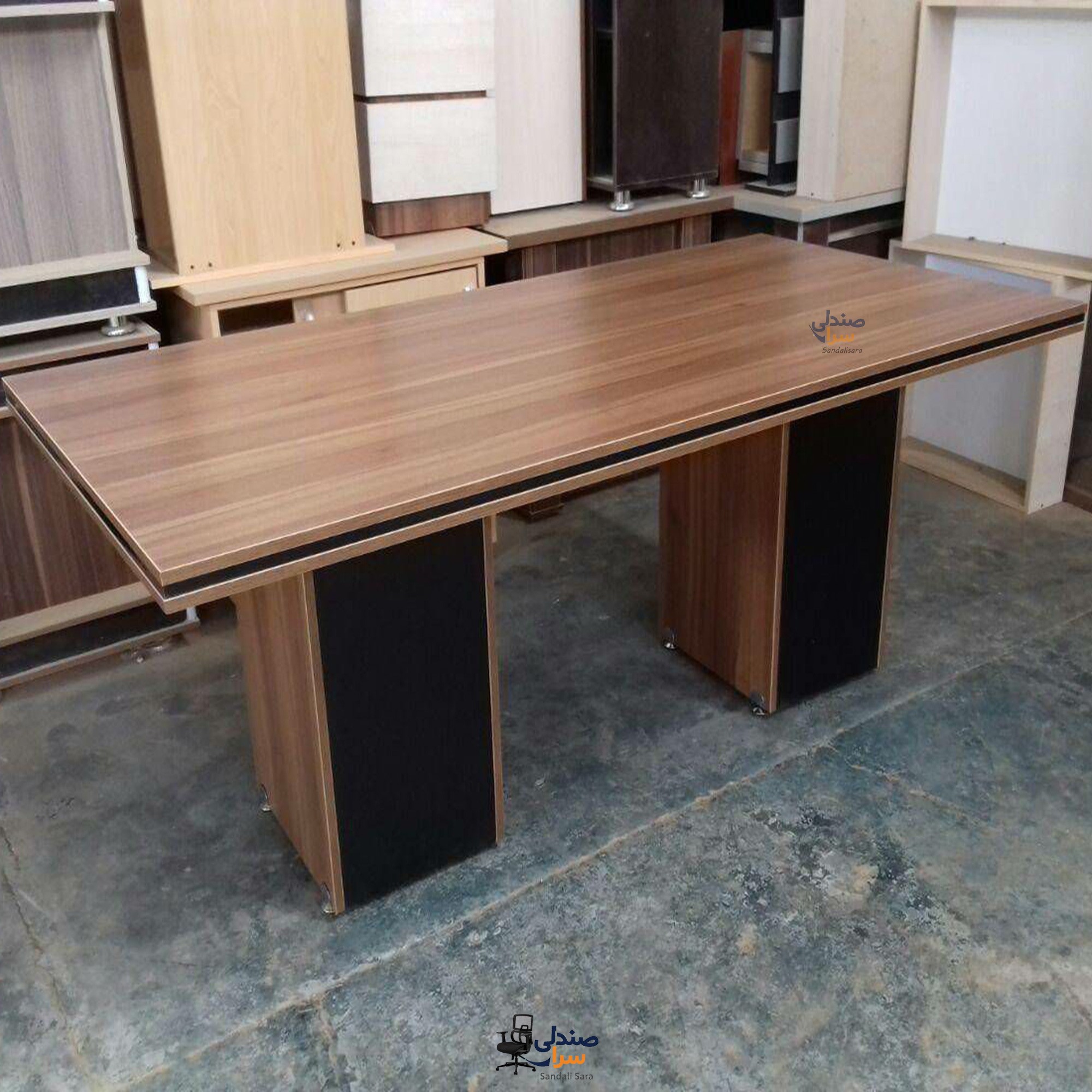 میز کنفرانسی 6 نفره وربانا مدل کامل MDF