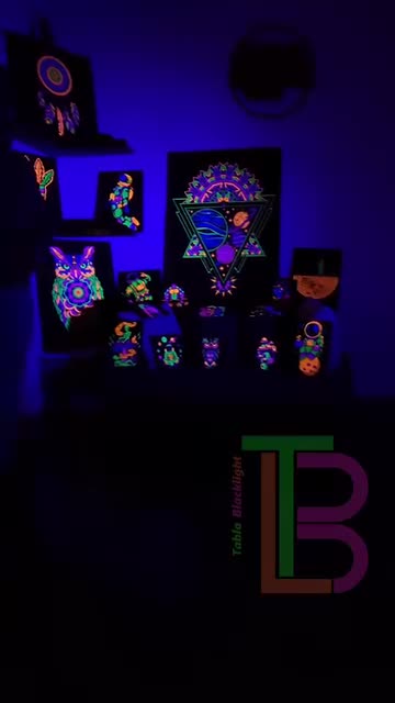 تابلو بلکلایت طرح گیم blacklight game سایز 20در20
