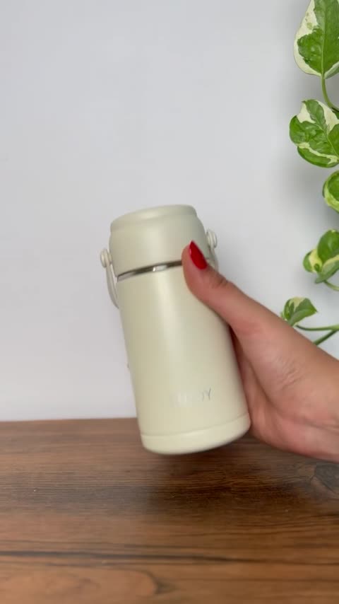 فلاسک کوچک انجوی دسته سیلیکونی 300 میل استیل 304