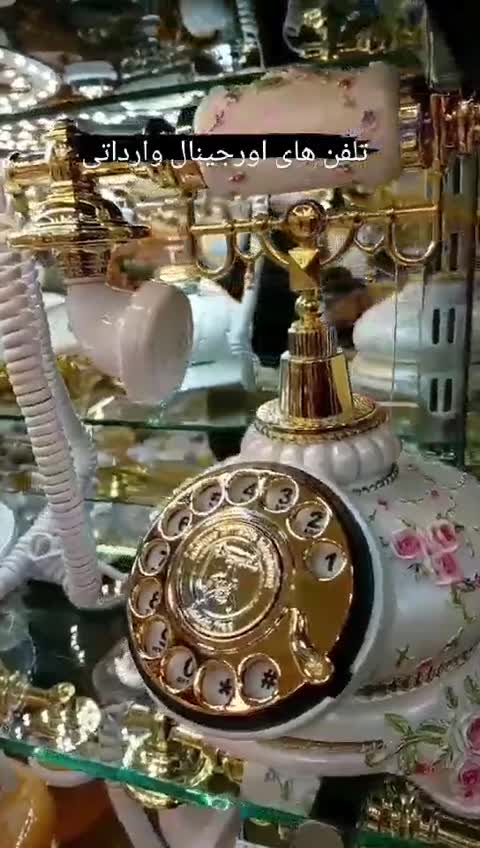 تلفن دکوری رزینی شکوفه