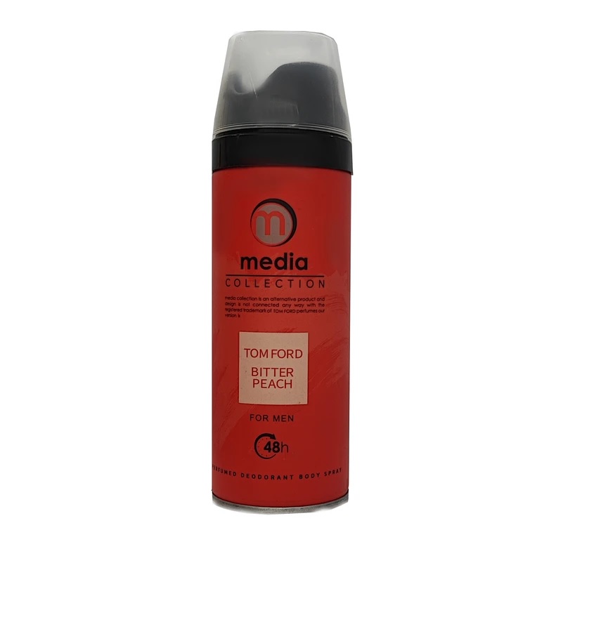 اسپری خوشبو کننده بدن مردانه مدیا مدل Tomford Bitter peach تام فورد بیترپیچ