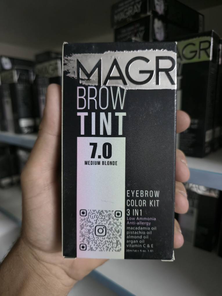 کیت رنگ ابرو حرفه ای ماگرای بلوند متوسط شماره 7.0 اصلی به شرط اصالت | اورجینال