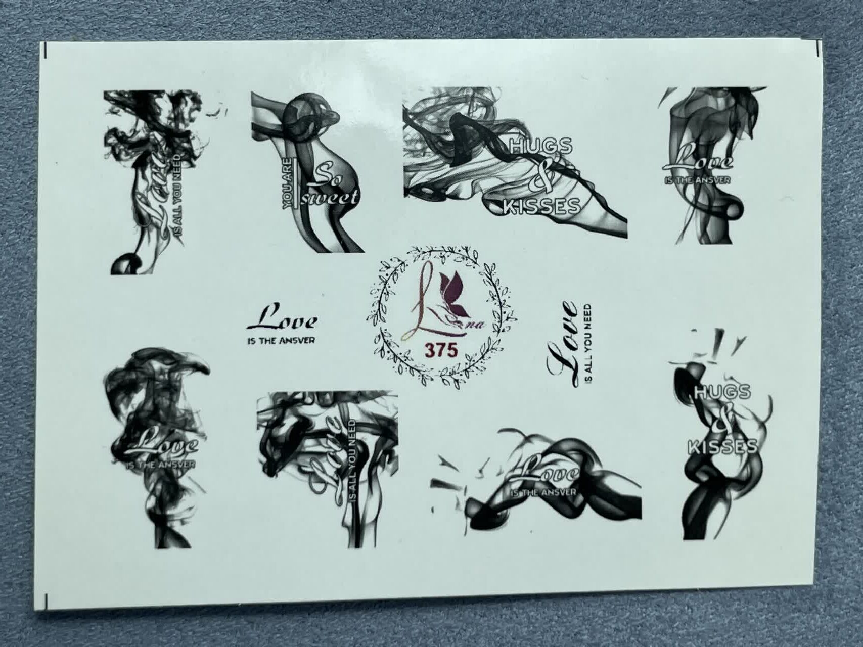 لنز ناخن کد 375