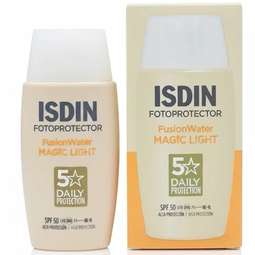 ضد آفتاب ایزدین رنگی لایت SPF50 | بررسی کامل ISDIN Fusion Water Magic Light
