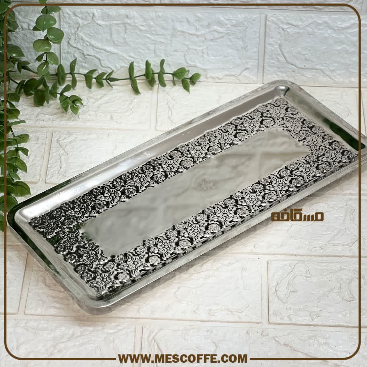 سینی رولت خوری مسی کروم(کد1706)