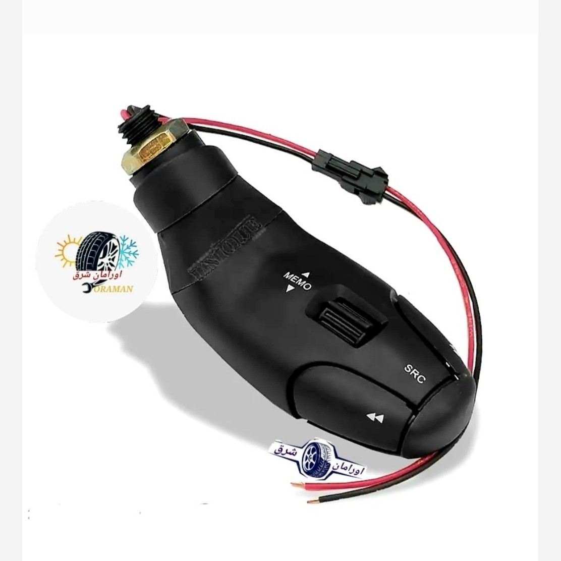 کنترل فرمان ریموت مانیتور اینترفیس ماشین مدل 206PLUS طرح پلاس چراغدار و با نشانگر LED مناسب مانیتور های اندروید