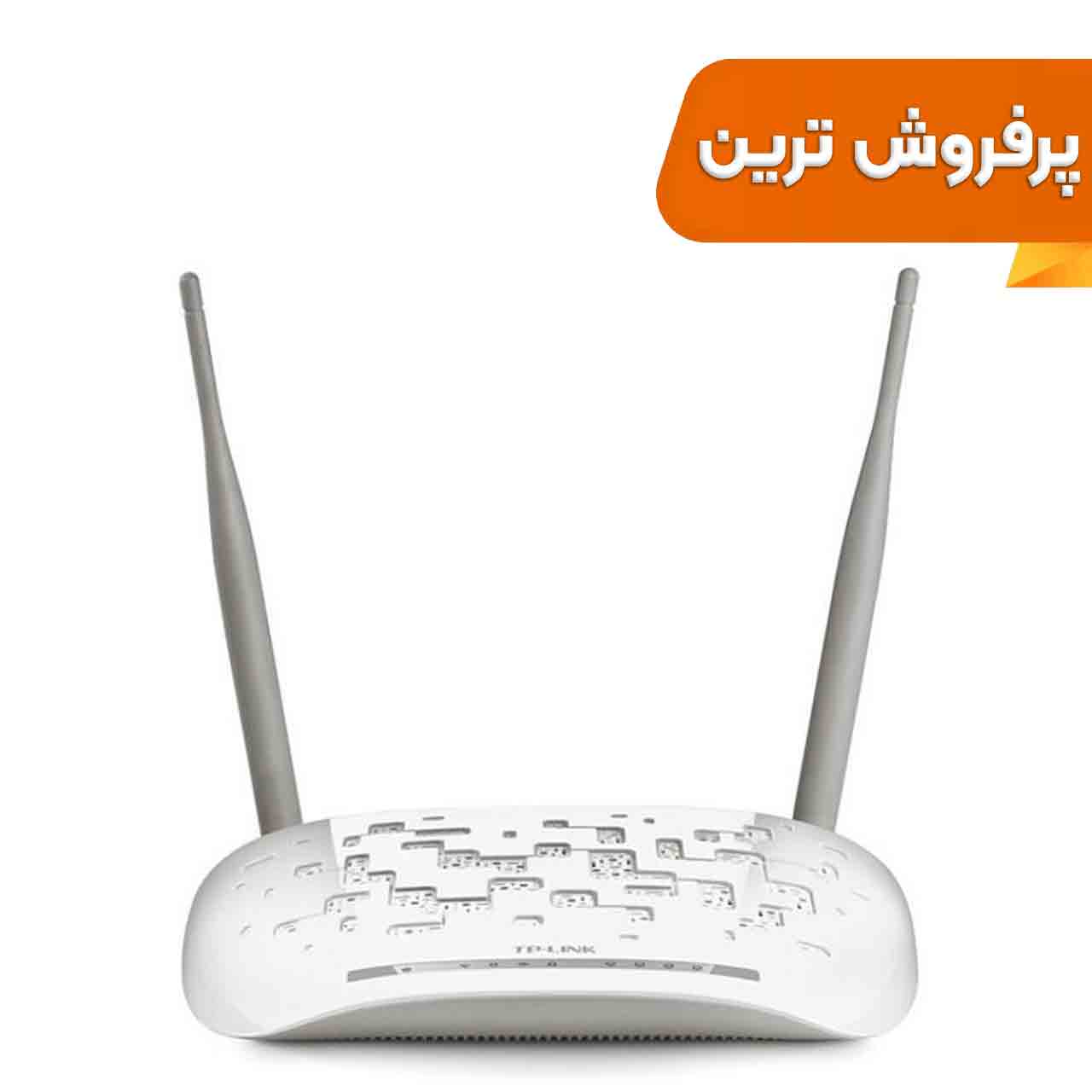 (گارانتی 36 ماه پارس ارتباط) TP-LINK TD_W8961N _Ver 5.0 300Mbps Wireless N ADSL2+ Modem Router مودم