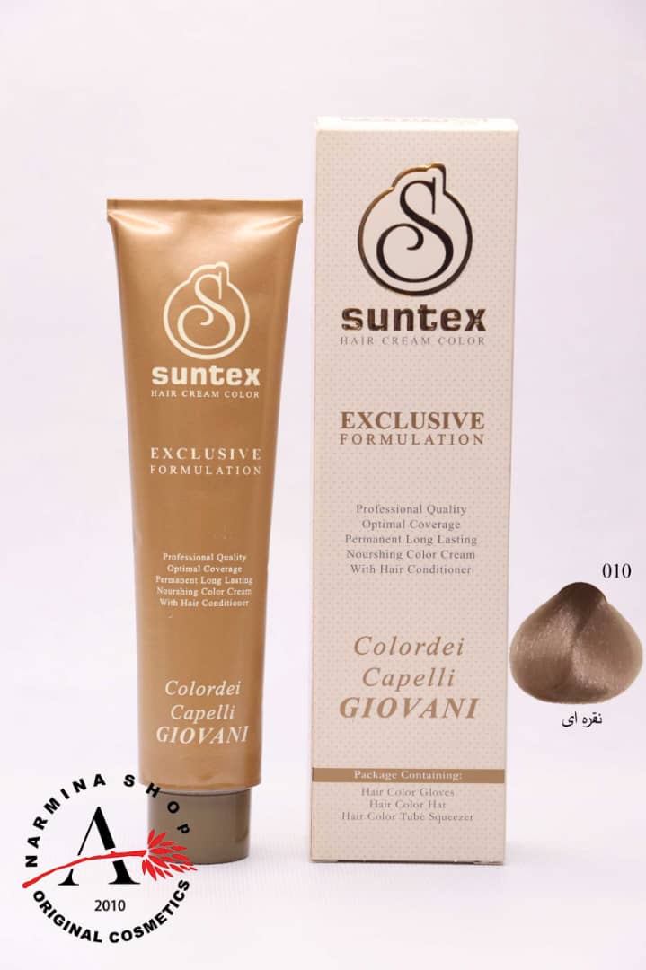 رنگ مو سانتکس نقره ای شماره 010 (SUNTEX)